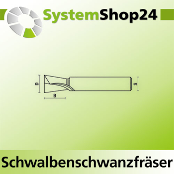 KLEIN HW Schwalbenschwanzfräser Z2 S10x40mm D12mm B13mm Rotation RH