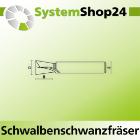 KLEIN HW Schwalbenschwanzfräser Z2 S10x40mm D12mm...