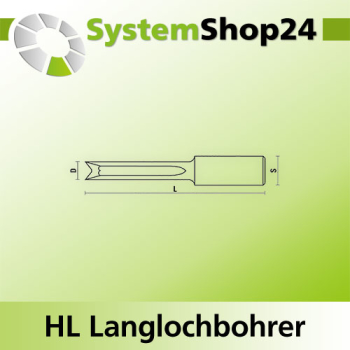 KLEIN SP Langlochbohrer S16x50mm D7mm L100mm Z2