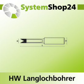 KLEIN HW Langlochbohrer S16x50mm D6mm L100mm Z2