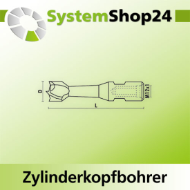 KLEIN HW Zylinderkopfbohrer Z2 S M12x1mm D18mm L100mm...
