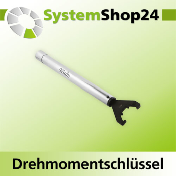 KLEIN Drehmoment-Hakenspannschlüssel D58-62mm L380mm Dr.1 110-120Nm Dr.2 190-200Nm