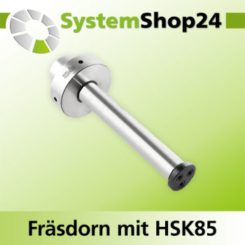 KLEIN Fräsdorn mit HSK85 - Aufnahme A58mm D30mm D1 85mm L100mm mit Endkappe FP - Z092.002.R