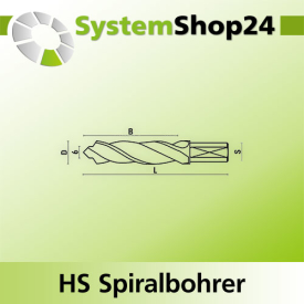 KLEIN HS Spiralbohrer für Aluminium und PVC Z2...