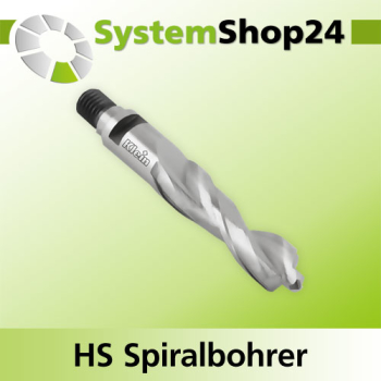 KLEIN HS Spiralbohrer für Aluminium und PVC Z2 S M10 D12mm B49mm L93mm LH