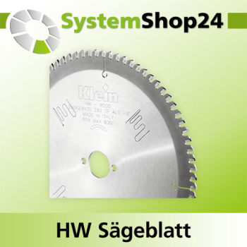 KLEIN HW Sägeblatt für Kunststoffe D250mm d30mm B/c 2,6/2,0mm Z80 PH02