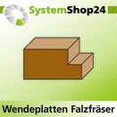 KLEIN Falzfräser mit HW-Wendeplatten Z2 S6mm D19mm...