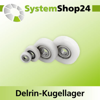 KLEIN Delrin-Kugellager für Schaftfräser D19mm d6,4mm R 12,7mm B6,4mm