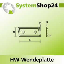 KLEIN HW-Wendeplatte 50x5,5x1,1 für W174 - W175