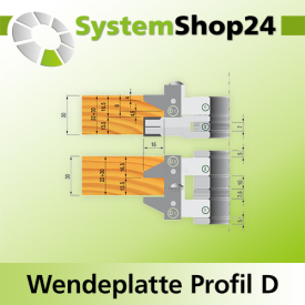 KLEIN HW-Wendeplatte Profil D1 für Variabler...