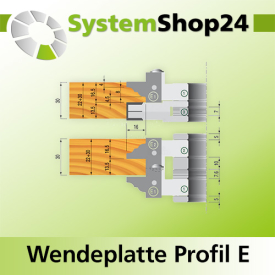 KLEIN HW-Wendeplatte Profil E1 für Variabler...