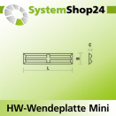KLEIN HW-Wendeplatte Mini HC05 L25mm B5,5mm D1,1mm...