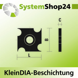 KLEIN HW-Wendeplatte Standard mit KleinDIA-Beschichtung...