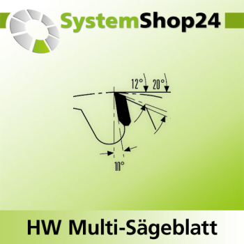 KLEIN HW Multi-Sägeblatt D350mm d35mm B/c 3,5/2,5mm Z54 10° PH02