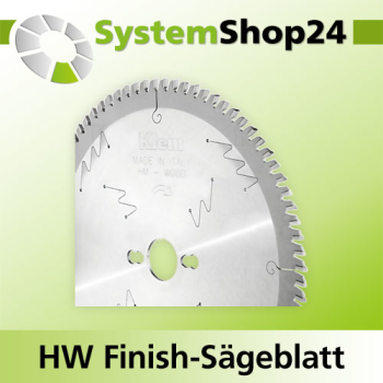 KLEIN HW Finish-Sägeblatt D250mm d30mm B/c 3,2/2,2mm Z60 PH02