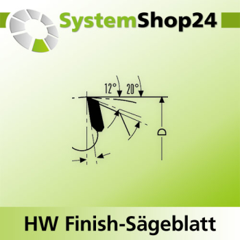 KLEIN HW Finish-Sägeblatt D450mm d30mm B/c 4,2/3,0mm Z132 PH01