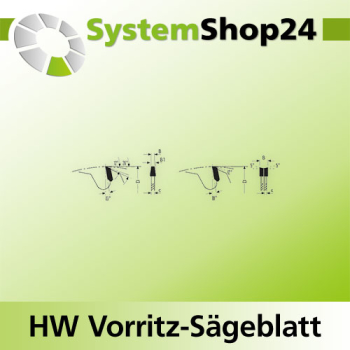 KLEIN HW Vorritz-Sägeblatt D120mm d20mm B-B1/c 3,4-4,5/2,2mm Z20
