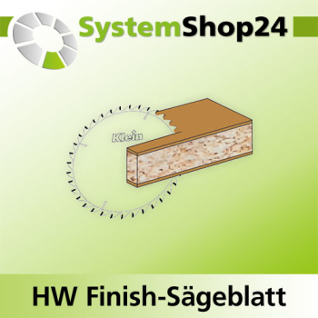 KLEIN HW Finish-Sägeblatt für Spanplatten D500mm d30mm B/c 4,6/3,2mm Z72 PH01+Schelling