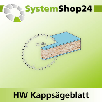 KLEIN HW Kappsägeblatt für Kantenanleimmaschinen D125mm d20mm B/c 3,2/2,2mm Z20