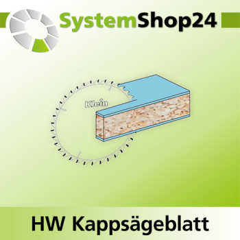 KLEIN HW Kappsägeblatt für Kantenanleimmaschinen D125mm d20mm B/c 3,2/2,2mm Z30