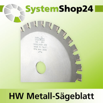KLEIN HW Metall-Sägeblatt D190mm d30mm B/c 2,2/1,6mm Z38
