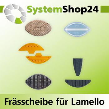 KLEIN HW Frässcheibe für Lamello Flachdübel mit Wendeplatten D100mm d22mm B4mm Z4 V4