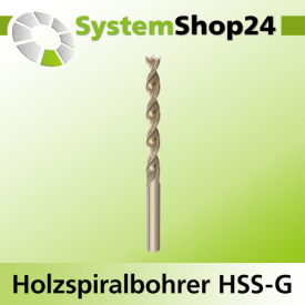 FAMAG Holzspiralbohrer HSS-G A2,0mm S2,0mm GL49mm NL22mm