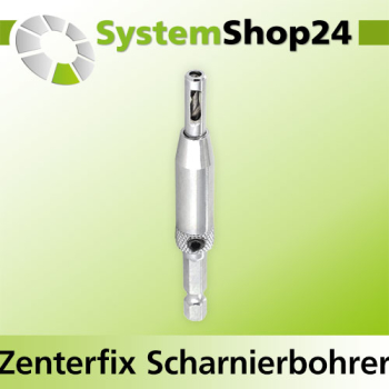 FAMAG Zenterfix Scharnierbohrer selbstzentrierend D2,75mm SE 6,3 GL86mm NL14mm