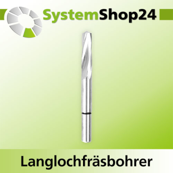 FAMAG Langlochfräsbohrer mit Spiralnut Ausführung rechts, A8mm S13x50mm GL130mm NL40mm