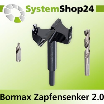 FAMAG Bormax 2.0 Zapfensenker WS prima, lang Z2 D44,45mm / 1 3/4" H20mm S13mm I10mm GL150mm NL100mm