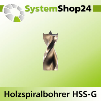 FAMAG Holzspiralbohrer HSS-G A4,0mm S4,0mm GL75mm NL43mm