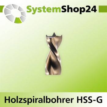 FAMAG Holzspiralbohrer HSS-G links A3,5mm S3,5mm GL70mm NL39mm