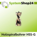 FAMAG Holzspiralbohrer HSS-G links A4,0mm S4,0mm GL75mm...