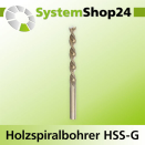 FAMAG Holzspiralbohrer HSS-G links A4,5mm S4,5mm GL80mm...
