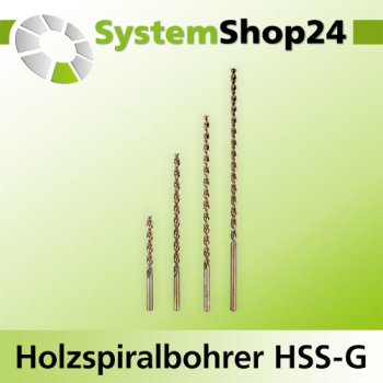 FAMAG Holzspiralbohrer HSS-G lang A5mm S5mm GL150mm NL100mm
