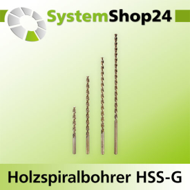 FAMAG Holzspiralbohrer HSS-G lang A3mm S3mm GL250mm NL180mm