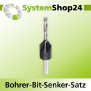 FAMAG Bohrer-Bit-Senker-Satz mit HSS-Bohrer A4mm SC6,3mm...