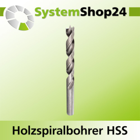 FAMAG Holzspiralbohrer HSS Z2 D5mm S5mm GL86mm NL52mm
