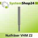 Systemshop24 VHM Nutfräser Z2 S6,35mm / 1/4"...