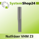 Systemshop24 VHM Nutfräser Z3 S10mm D10mm AL25mm GL65mm