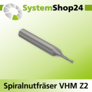 Systemshop24 VHM Spiralnutfräser Z2 S8mm D4mm AL15mm...