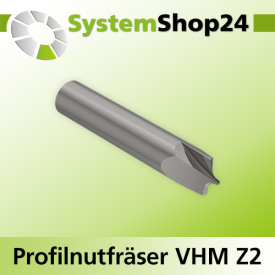 Systemshop24 VHM Profilnutfräser Z2 S10mm D1 1,5mm...