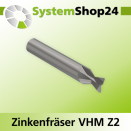 Systemshop24 VHM Zinkenfräser Z2 S12mm D12mm AL10mm...