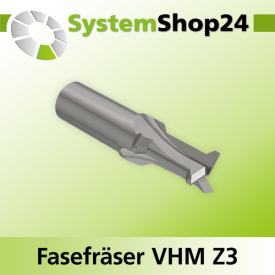 Systemshop24 VHM Fasefräser Z3 S16mm D18mm AL1 3mm...