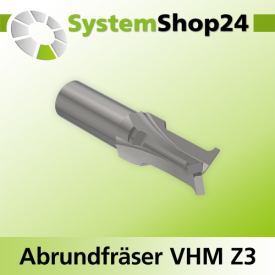 Systemshop24 VHM Abrundfräser Z3 S12mm D16mm AL20mm...