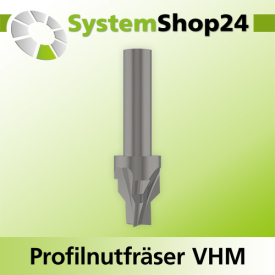 Systemshop24 VHM Profilnutfräser Z2 S8mm D1 5mm D2...