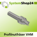 Systemshop24 VHM Profilnutfräser Z2 S8mm D1 5mm D2...