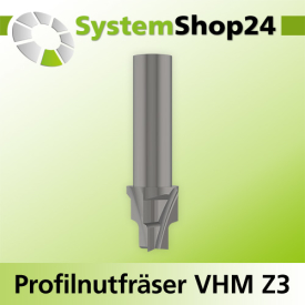 Systemshop24 VHM Profilnutfräser Z3 S12mm D1 10mm D2...