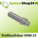 Systemshop24 VHM Profilnutfräser Z3 S12mm D1 9mm D2...