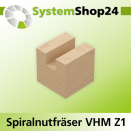 Systemshop24 VHM Spiralnutfräser Z1 S3mm D3mm AL14mm...